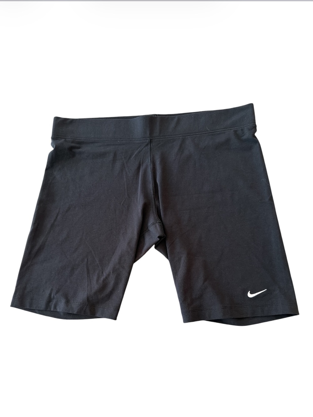 Nike Black High Waisted Biker Shorts Plus Size XXL Cotton Blend Athletic